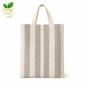 ilham Artisan Striped Woven Bag