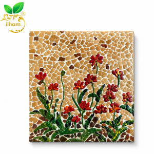 ilham Handmade Floral Texture Art - 3D Mosaic Wall Decor