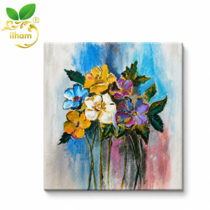 ilham Handmade Vibrant Wildflower 3D Texture Art – Abstract Floral Collection