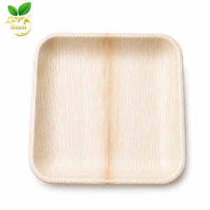ilham Modern Square Areca Leaf Plate